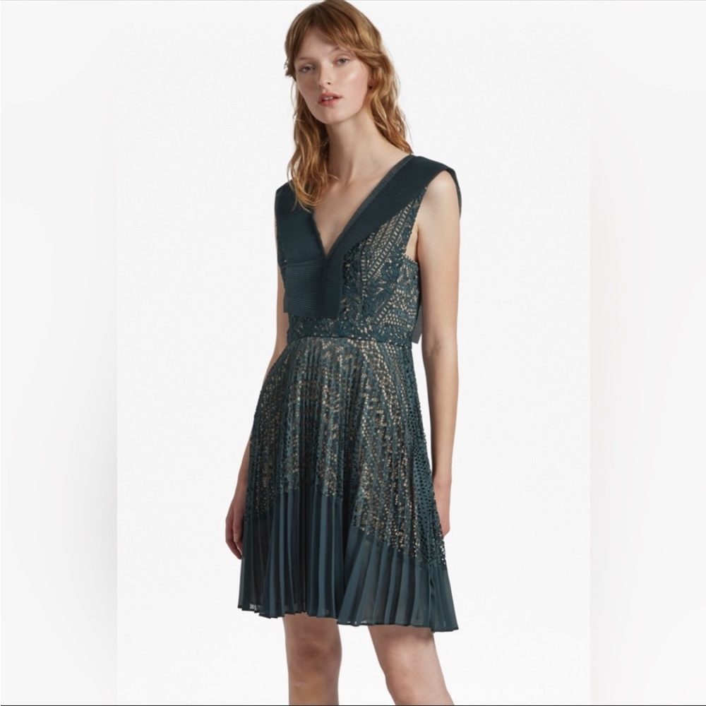French Connection Lace Knee-Length Dress